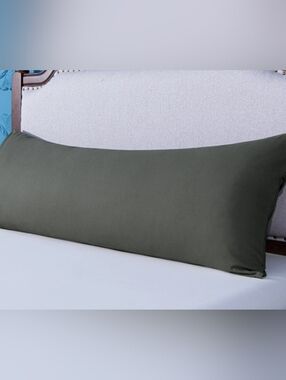 Ntbay Microfiber Solid Dark Gray Body Pillow Case